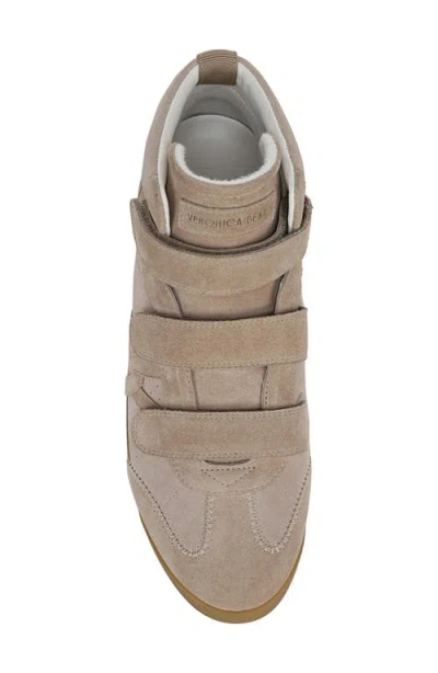 Veronica Beard Nima High-top Velcro Sneaker In Brown