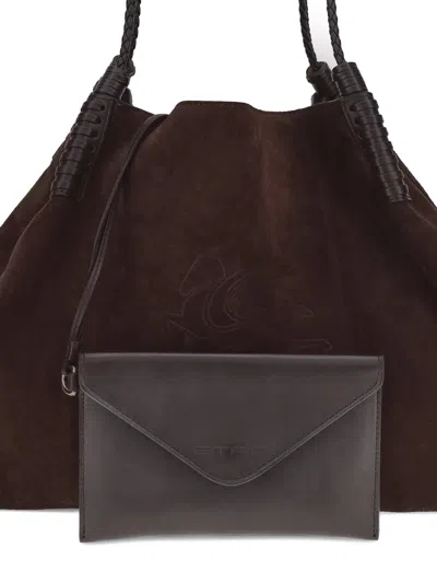 Etro Shoulder Bags With Dual Handles And Rectangular Shape