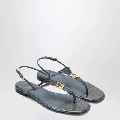 Fendi Green Open Toe Sandals