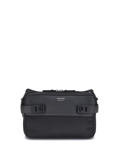 Ferragamo Functional Buckle Shoulder Bag With Custom Strap