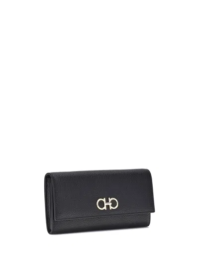 Ferragamo Women Wallet With Chain Shoulder Strap