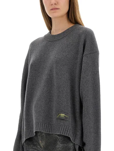 Ganni Grey Recycled Wool Sweaters