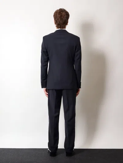 Giorgio Armani Single-breasted Wool Tuxedo Suit In Black
