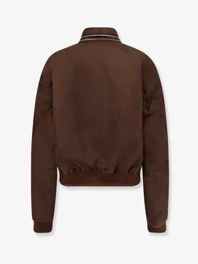 Givenchy Women Nylon Bomber Jacket With Double Zip