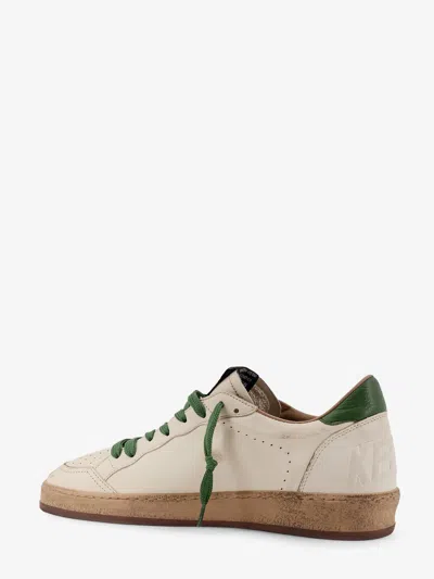 Golden Goose Ball Star Distressed Finish Leather Sneaker With Graffiti Print Shoes