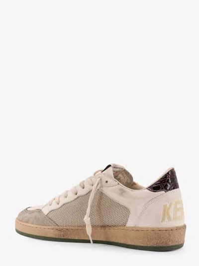 Golden Goose Deluxe Brand Men Ball Star Double Quarter Low-top Leather Sneakers With Used Effect
