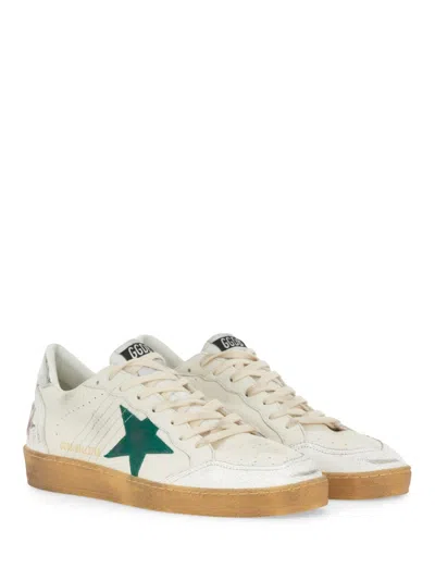 Golden Goose Leather Low Top Sneakers With Distressed Effect