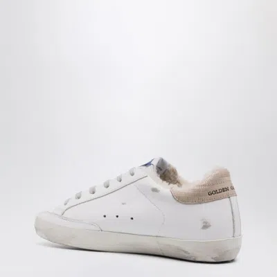 Golden Goose White/silver Super-star Sneakers With Shearling Lining Women