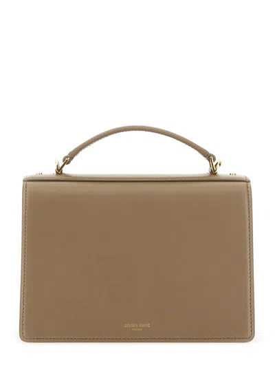 Golden Goose Suede Top Handle Cross-body Bag In Nude