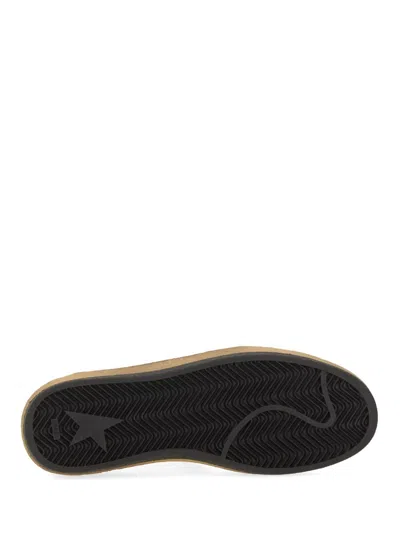 Golden Goose Ball Star Sneakers In Vintage Effect Leather And Suede With Glittered Star And Heel Tab