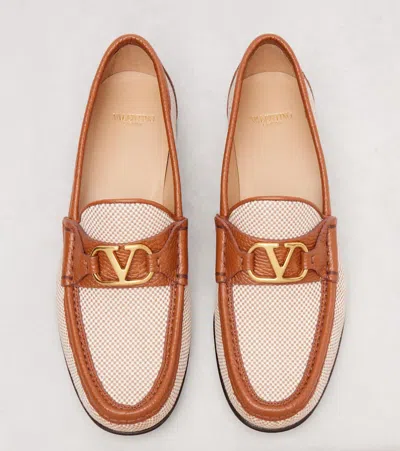 Valentino Garavani Vlogo Signature Loafer In Brown