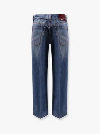 Gucci Women Cotton Jeans With  Rosso Ancora Naplak Tag In Black