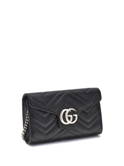 Gucci Women Gg Marmont Wallet With Chain