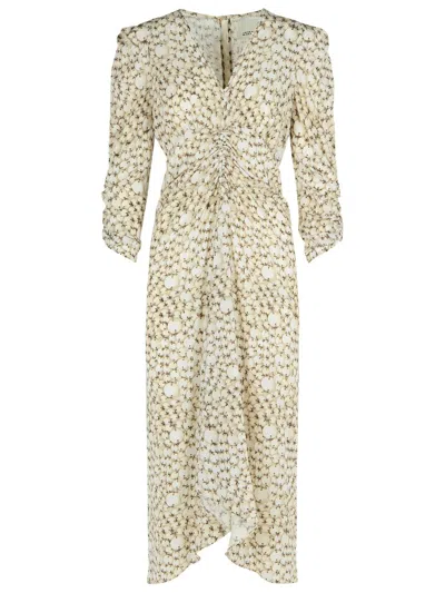 Isabel Marant 'albini' 'ecru' Silk Dress