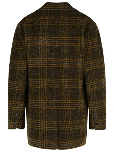 Isabel Marant Étoile 'gesina' Khaki Virgin Wool Blazer In Multi