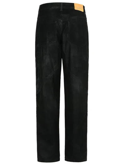 Isabel Marant Étoile Relaxed-fit High Waist Pants With Textured Surface In Black