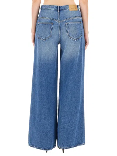 Isabel Marant Lemony High-rise Wide-leg Jeans In Blue