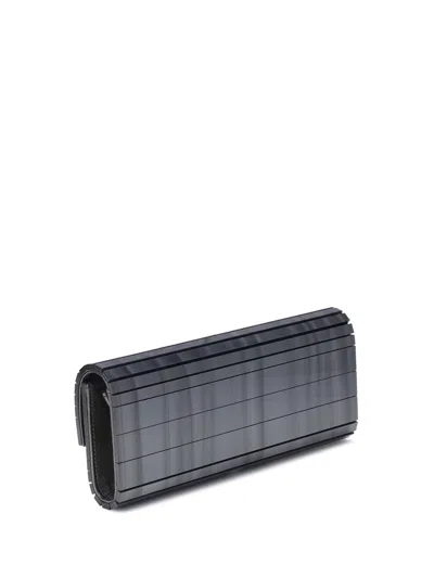 Jimmy Choo Sweetie Mother-of-pearl Plexiglass Clutch Bag In Gray