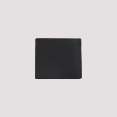 Kiton Logo-plaque Bi-fold Calf Leather Wallet In Black