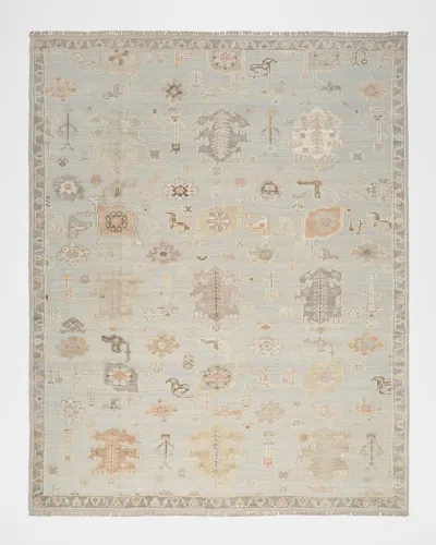 Nourison Whispers Light Blue Hand-knotted Rug, 8' X 10'