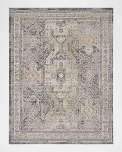 Nourison Lynx Charcoal Power-loomed Rug, 10' X 14'
