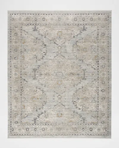 Nourison Lynx Light Blue Power-loomed Rug, 10' X 14'