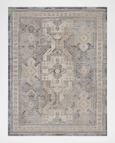 Nourison Lynx Charcoal Power-loomed Rug, 9' X 12'