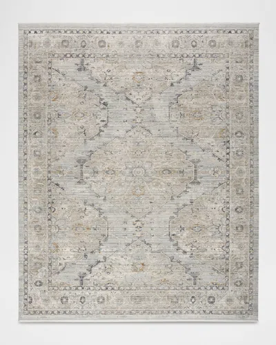 Nourison Lynx Light Blue Power-loomed Rug, 8' X 10'