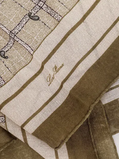 Loro Piana Men Boteh Cashmere And Silk Foulard In Multi