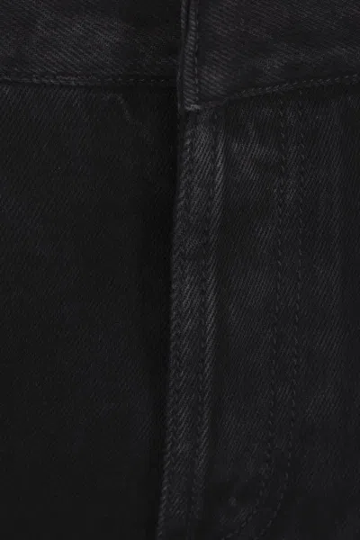 Alexander Mcqueen Creased Straight-leg Trousers In Black