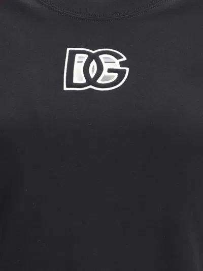 Dolce & Gabbana Recognizable Logo Crew Neck T-shirt In Black