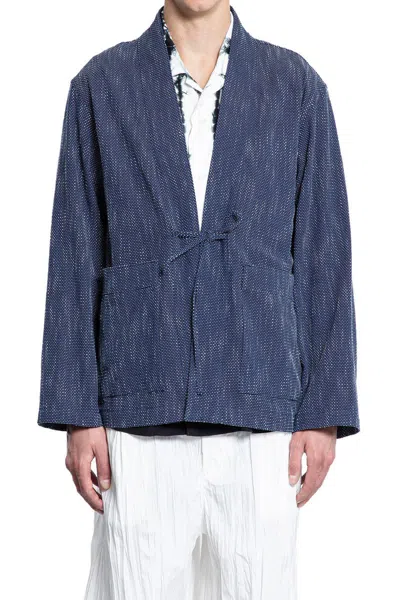 Kuon Aizome Sashiko Noragi Cotton Jacket