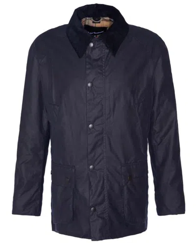Barbour Ashby Wax Jacket In Blue