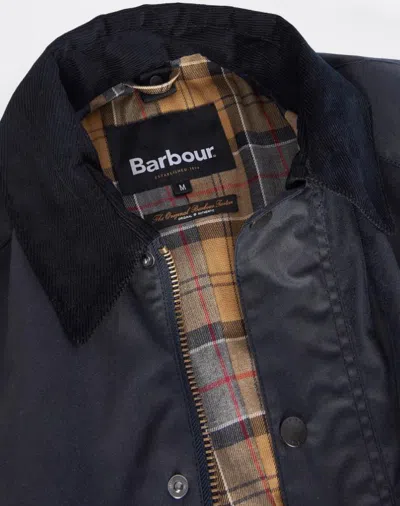 Barbour Ashby Wax Jacket In Blue