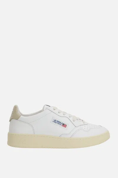 Autry Low-top Sneakers With Perforated Detailing And Rubber Sole In White