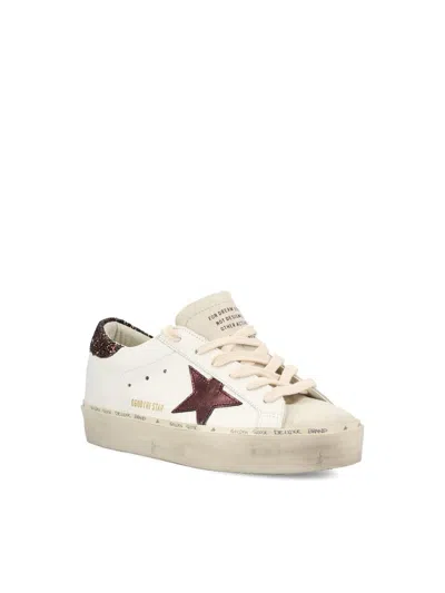 Golden Goose Starry Sneakers With Glitter Heel Tab