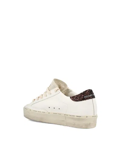 Golden Goose Starry Sneakers With Glitter Heel Tab