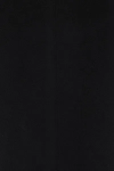 Tagliatore Black Double-breasted Coat With Four Pockets In Black