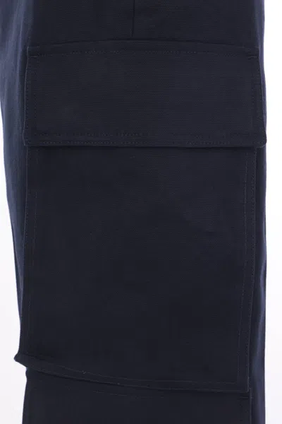 Thom Browne Multi-pocket Cotton Trousers In Black