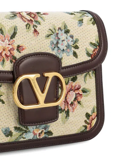 Valentino Garavani  Small Bag 9to5 In Jacquard Fabric Papier Floral