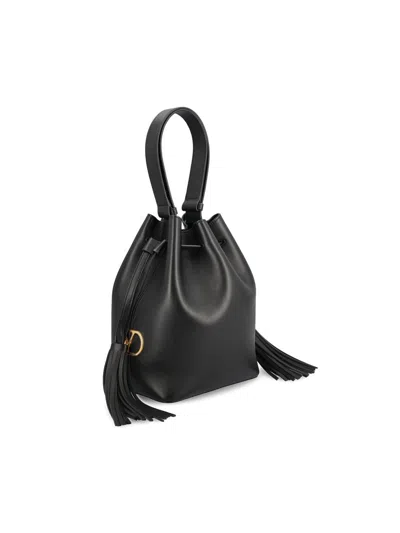 Valentino Garavani Vlogo Signature Shoulder Bag Shoulder Bags Black In Black