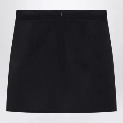 S Max Mara ' Mini Skirt In Midnight In Black