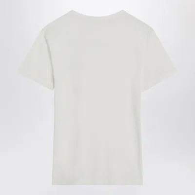 Acne Studios Logo Crew Neck T-shirt Short Sleeves In White