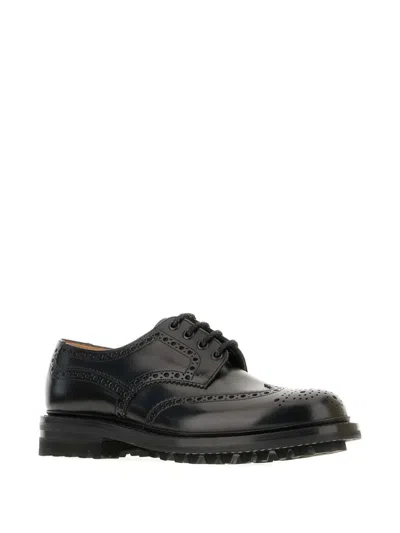 Church's Brogue Wingtip Derby Shoes In Black