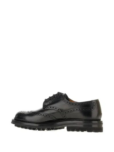 Church's Brogue Wingtip Derby Shoes In Black