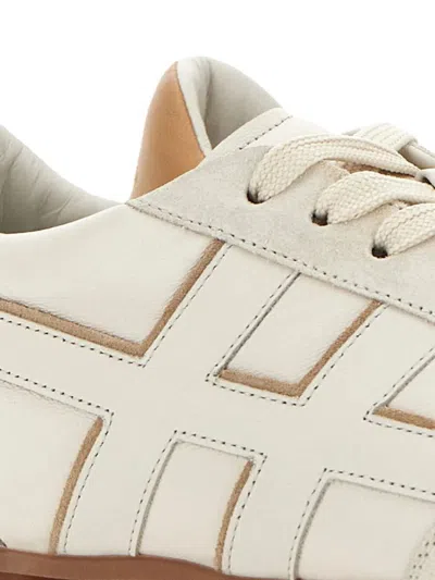 Hogan Nappa Leather Olympia Sneakers In White