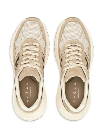 Hogan Hi-fi Suede And Mesh Sneakers Shoes