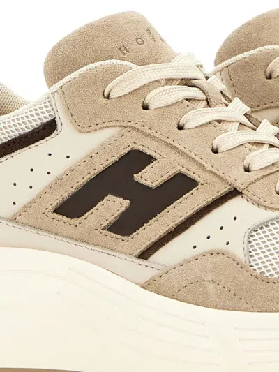 Hogan Hi-fi Suede And Mesh Sneakers Shoes