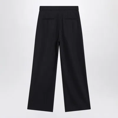 S Max Mara ' Midnight Crêpe Trousers In Black