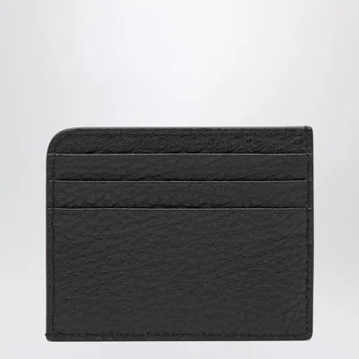 Maison Margiela Black Four Stitches Card Holder Men In Black